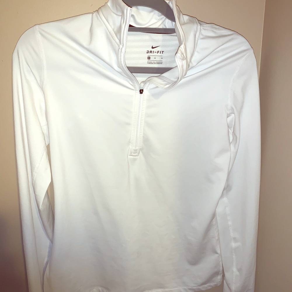 White Nike half-zip